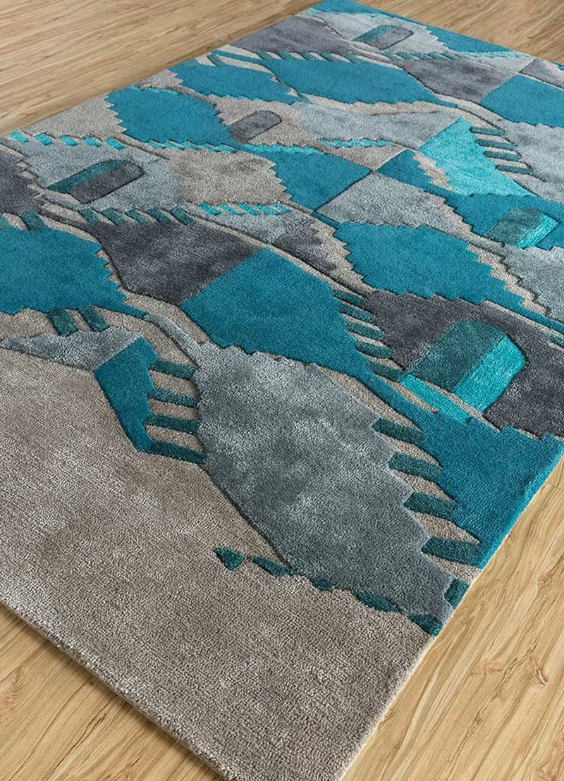 Wollteppich - 150 x 240 cm - mehrfarbig