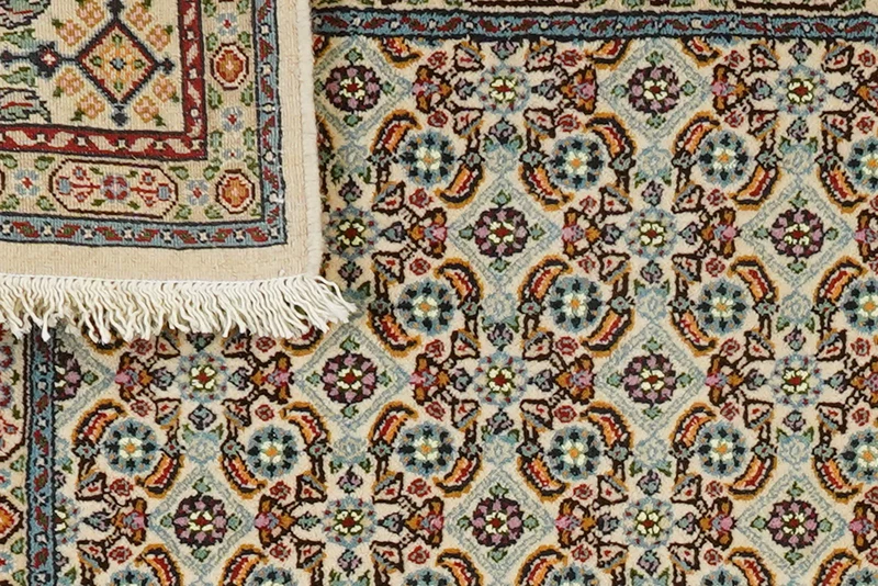 Moud Mahi · Handgeknüpft – Beige, 115x79 cm