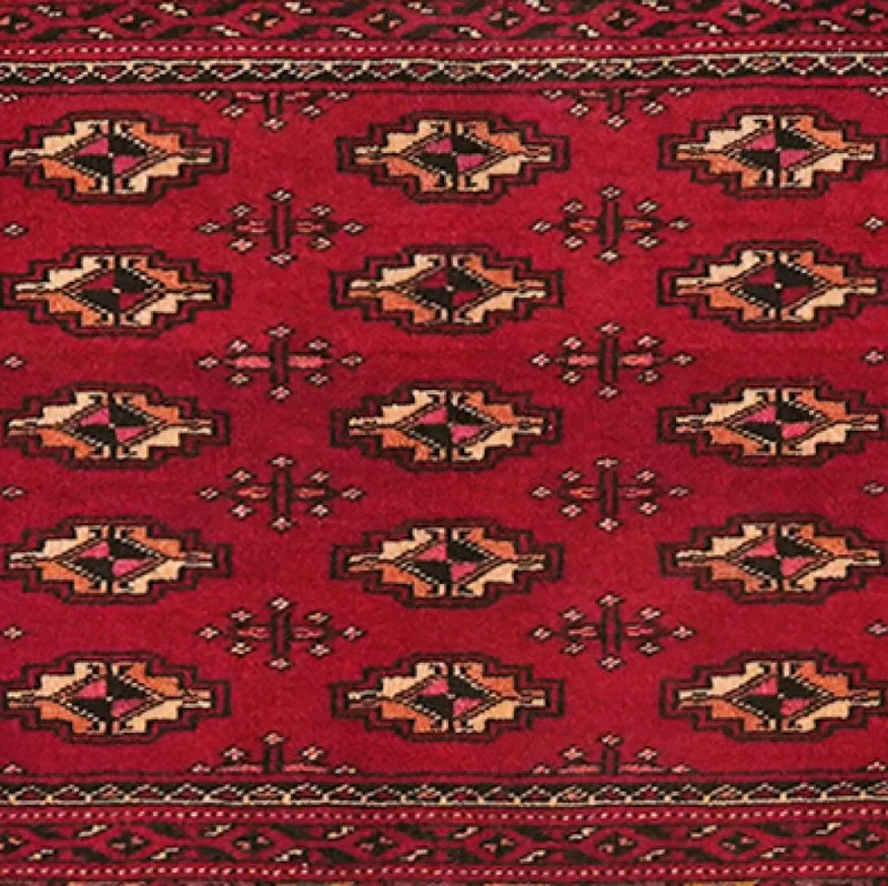 Belutch · Handgeknüpft – Rot, 64x130 cm
