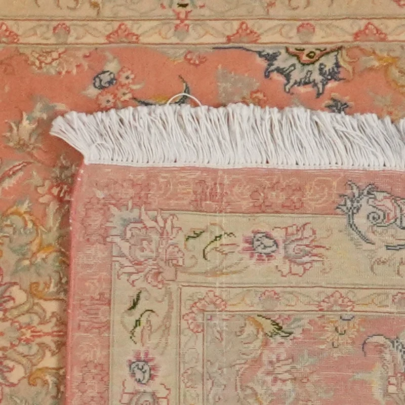 Tabriz 50 Raj · Handgeknüpft – Orange, 313x81 cm