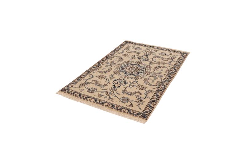 Nain 12La · Handgeknüpft – Beige, 140x90 cm