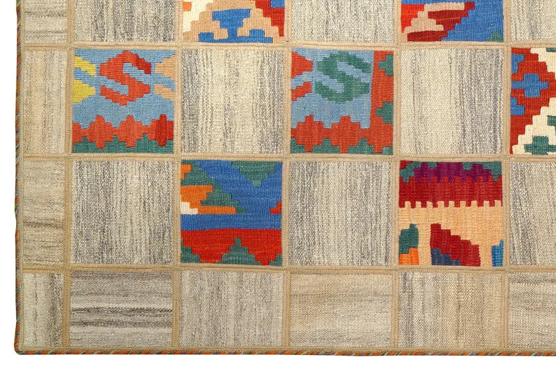 Kelim Tekkeh · Handgewebt – Beige, 200x150 cm
