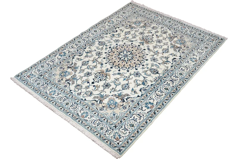 Nain 12La · Handgeknüpft – Beige, 234x161 cm