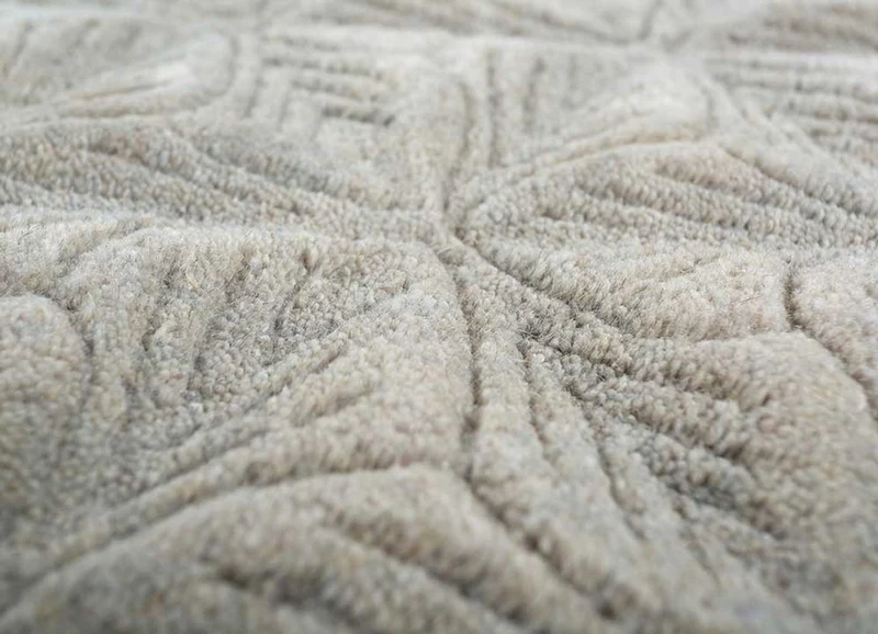 Wollteppich - 180 x 270 cm - beige