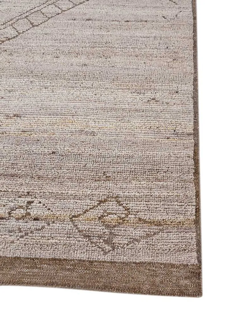 Wollteppich - 180 x 270 cm - taupe