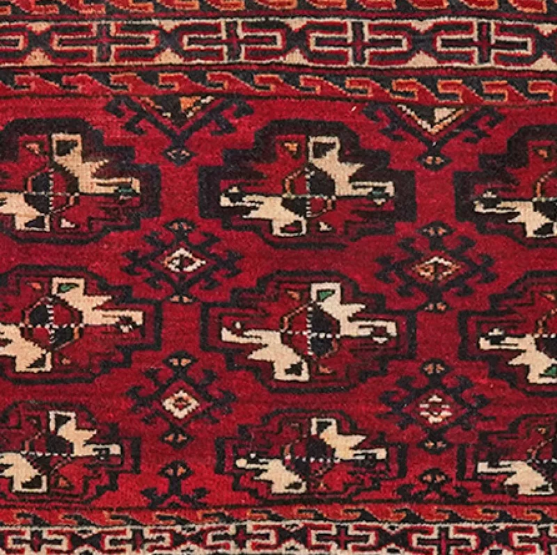 Tekke · Handgeknüpft – Rot, 93x71 cm