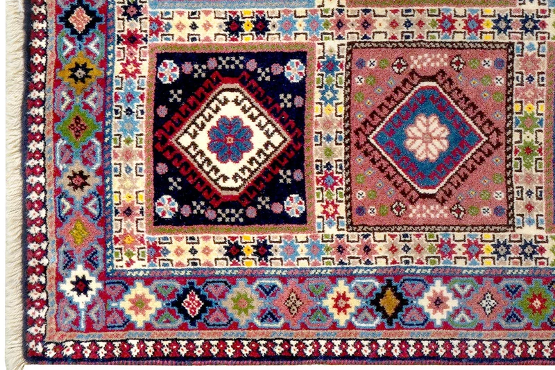 Yalameh · Handgeknüpft – Bunt, 206x81 cm