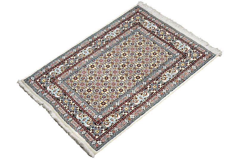 Moud Mahi · Handgeknüpft – Beige, 118x76 cm