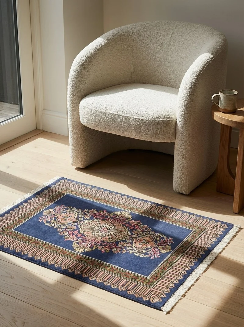 Kashmar · Handgeknüpft – Blau, 61x91 cm