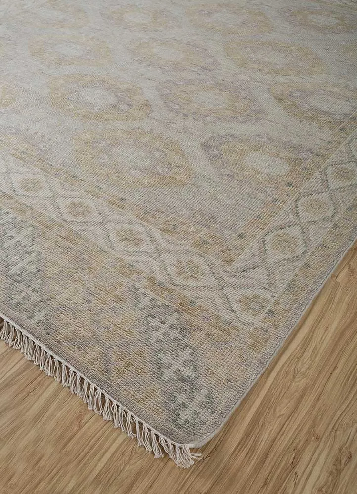 Wollteppich - 240 x 300 cm - gold
