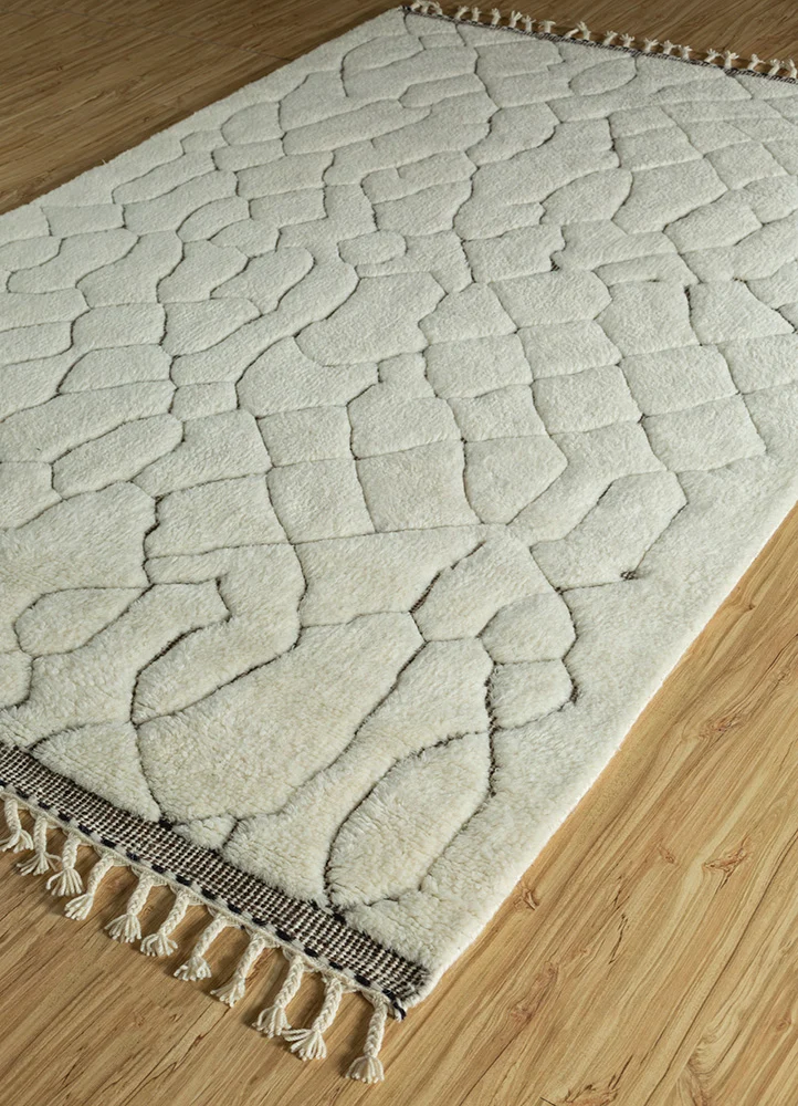Wollteppich - 200 x 300 cm - creme