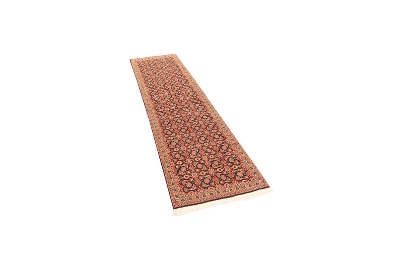 Tabriz 50 Raj · Handgeknüpft – Orange, 199x61 cm