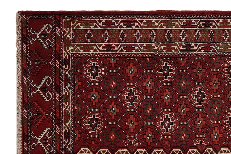 Turkman · Handgeknüpft – Rot, 215x138 cm