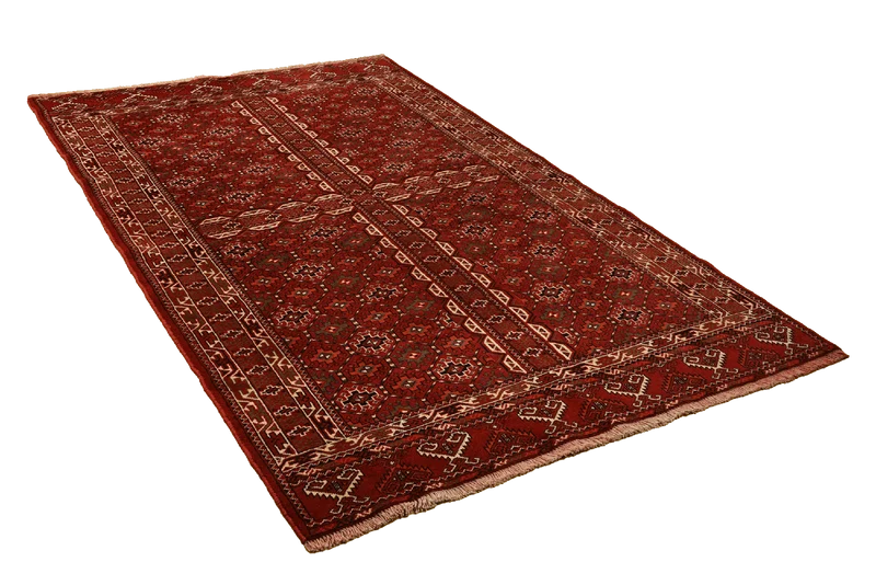 Turkman · Handgeknüpft – Rot, 215x138 cm