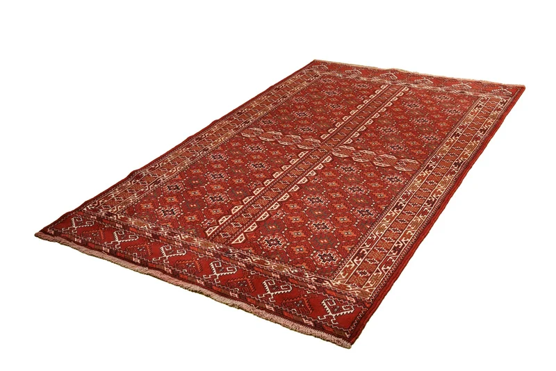 Turkman · Handgeknüpft – Rot, 215x138 cm