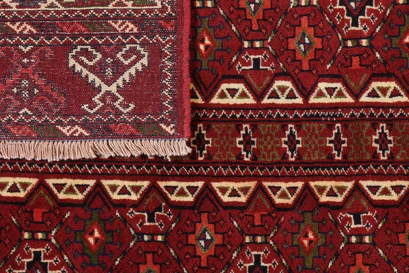 Turkman · Handgeknüpft – Rot, 215x138 cm