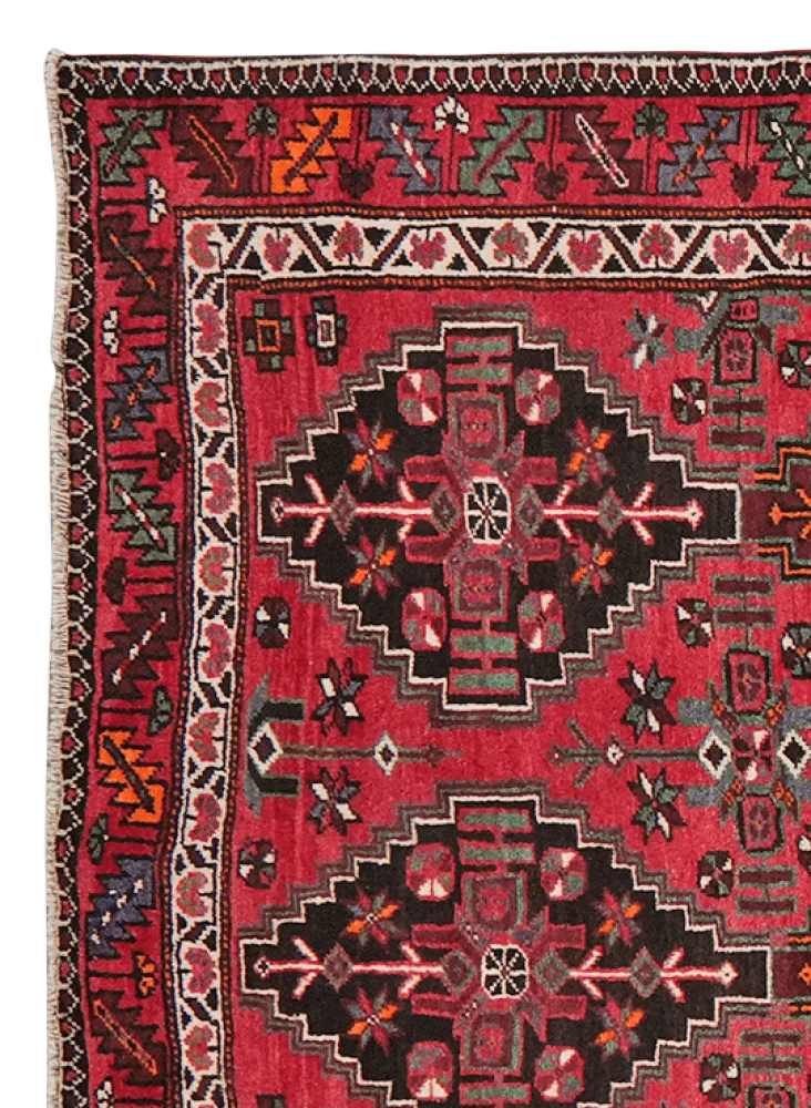 Kordibaf · Handgeknüpft – Rot, 417x150 cm