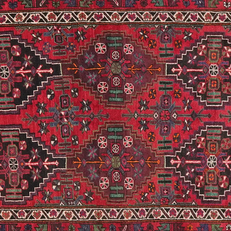 Kordibaf · Handgeknüpft – Rot, 417x150 cm