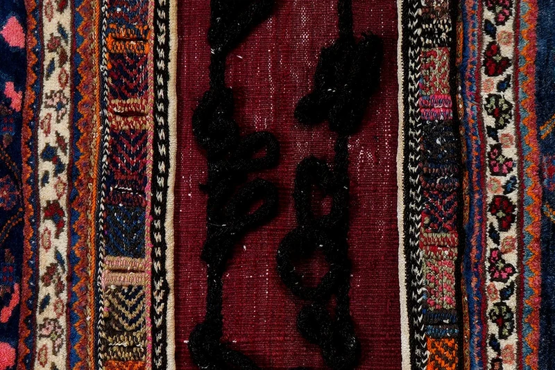 Khorjin · Handgefertigt – Blau, 98x81 cm