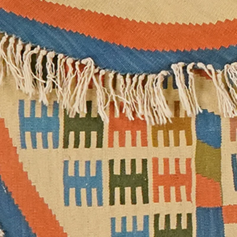 Kelim · Handgewebt – Beige, 120x110 cm