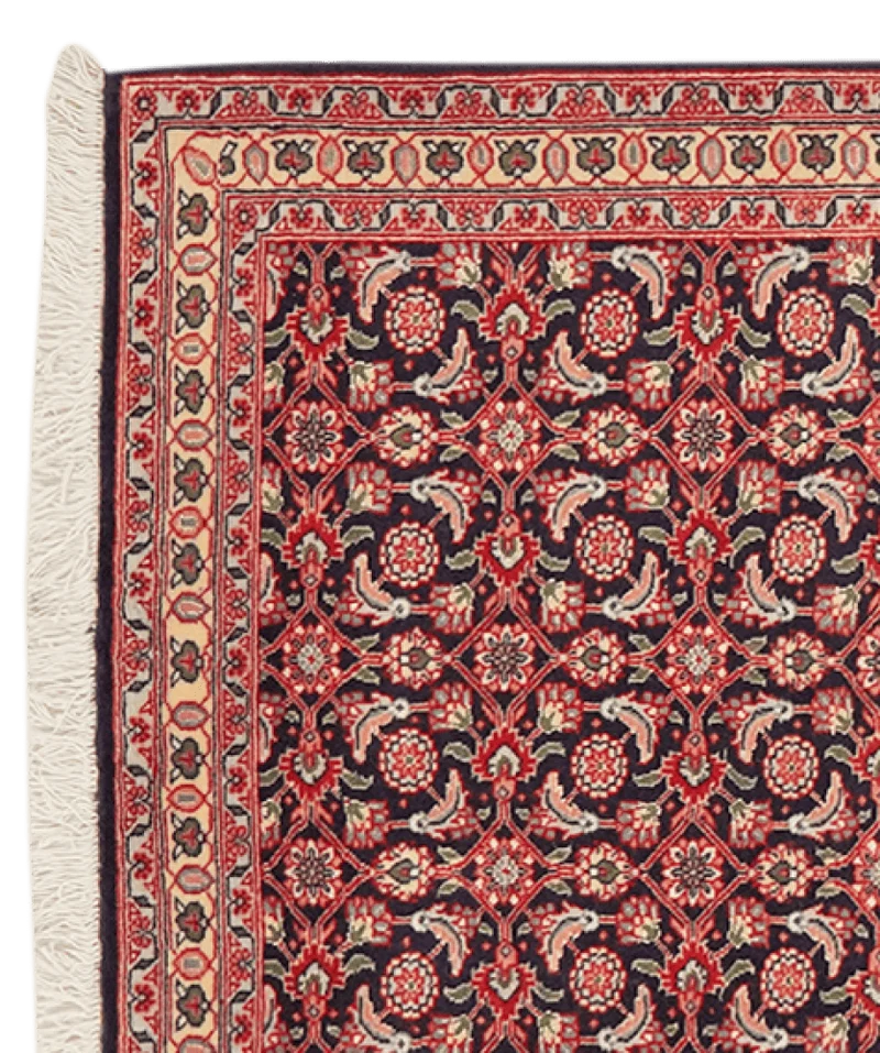 Tabriz 50 Raj · Handgeknüpft – Schwarz, 191x69 cm