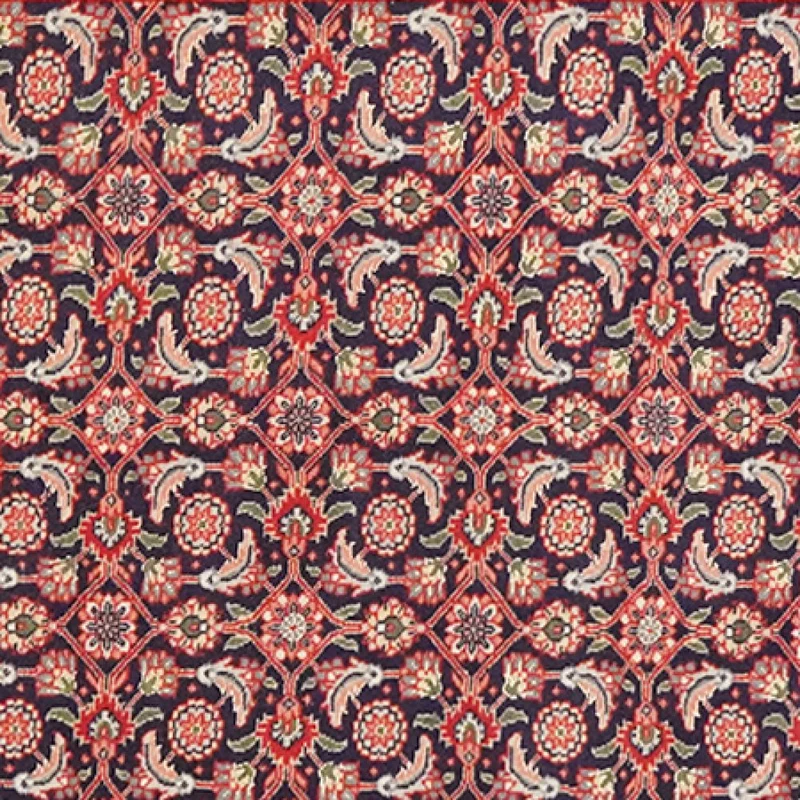 Tabriz 50 Raj · Handgeknüpft – Schwarz, 191x69 cm