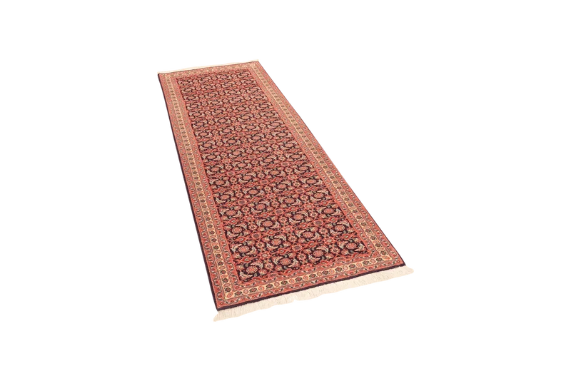 Tabriz 50 Raj · Handgeknüpft – Schwarz, 191x69 cm