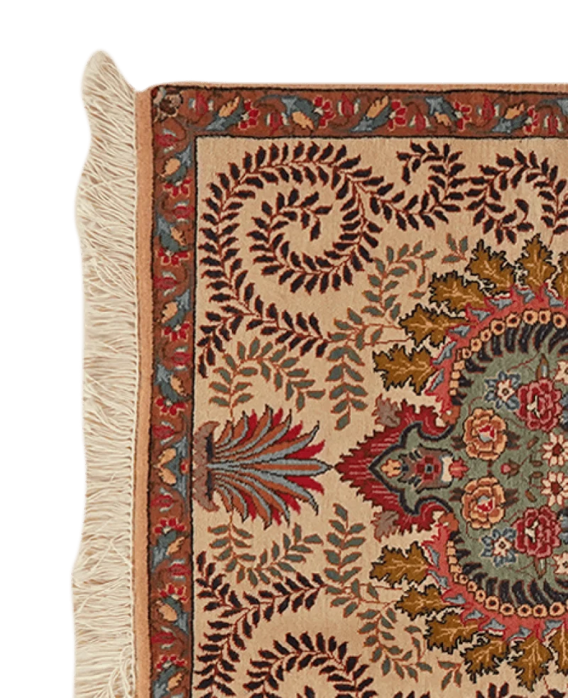 Tabriz Old · Handgeknüpft – Beige, 84x63 cm