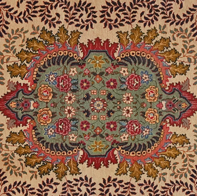 Tabriz Old · Handgeknüpft – Beige, 84x63 cm