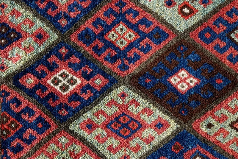 Gashgai · Handgeknüpft – Bunt, 62x66 cm