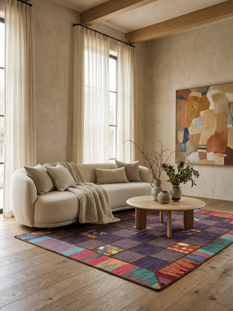 Kelim Tekkeh · Handgewebt – Bunt, 200x150 cm