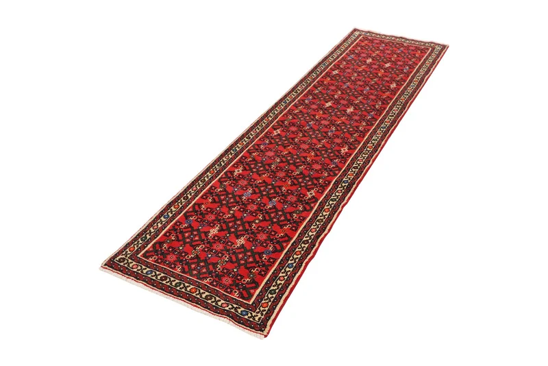 Hosseinabad · Handgeknüpft – Rot, 246x66 cm