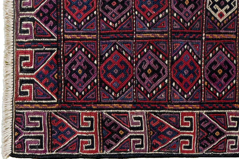 Sumak Shahsavan · Handgewebt – Bunt, 93x75 cm