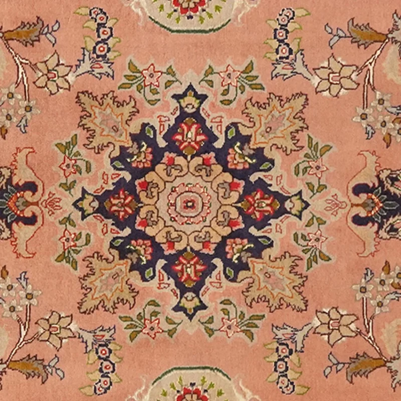 Tabriz 50 Raj · Handgeknüpft – Rot, 196x83 cm