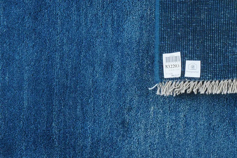 Gabbeh · Handgeknüpft – Blau, 90x64 cm
