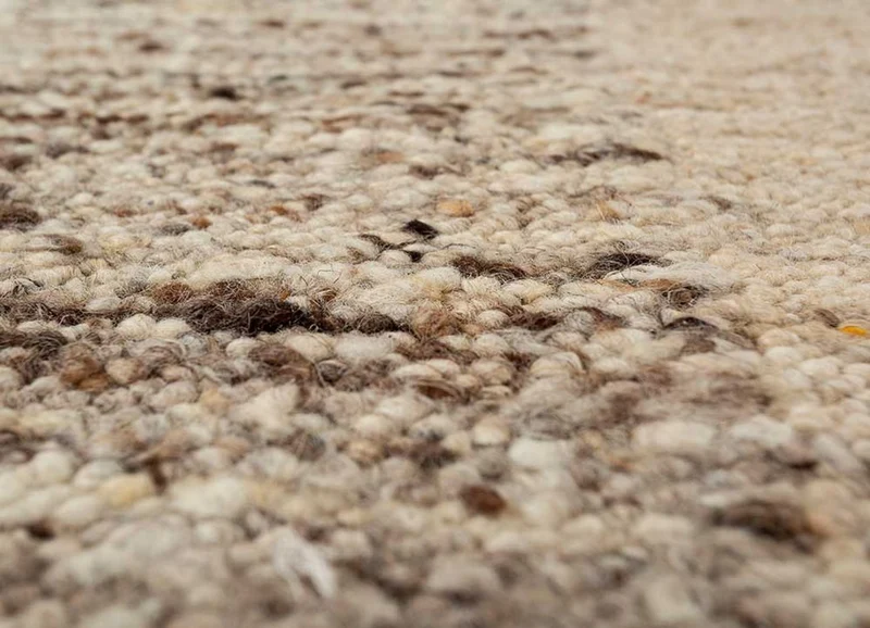 Wollteppich - 180 x 270 cm - hellbeige