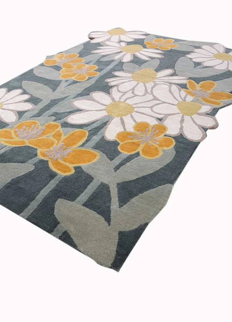 Wollteppich sonderform - 180 x 270 cm - mehrfarbig