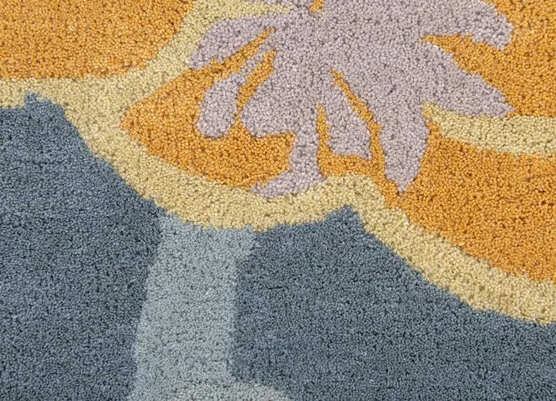 Wollteppich sonderform - 180 x 270 cm - mehrfarbig