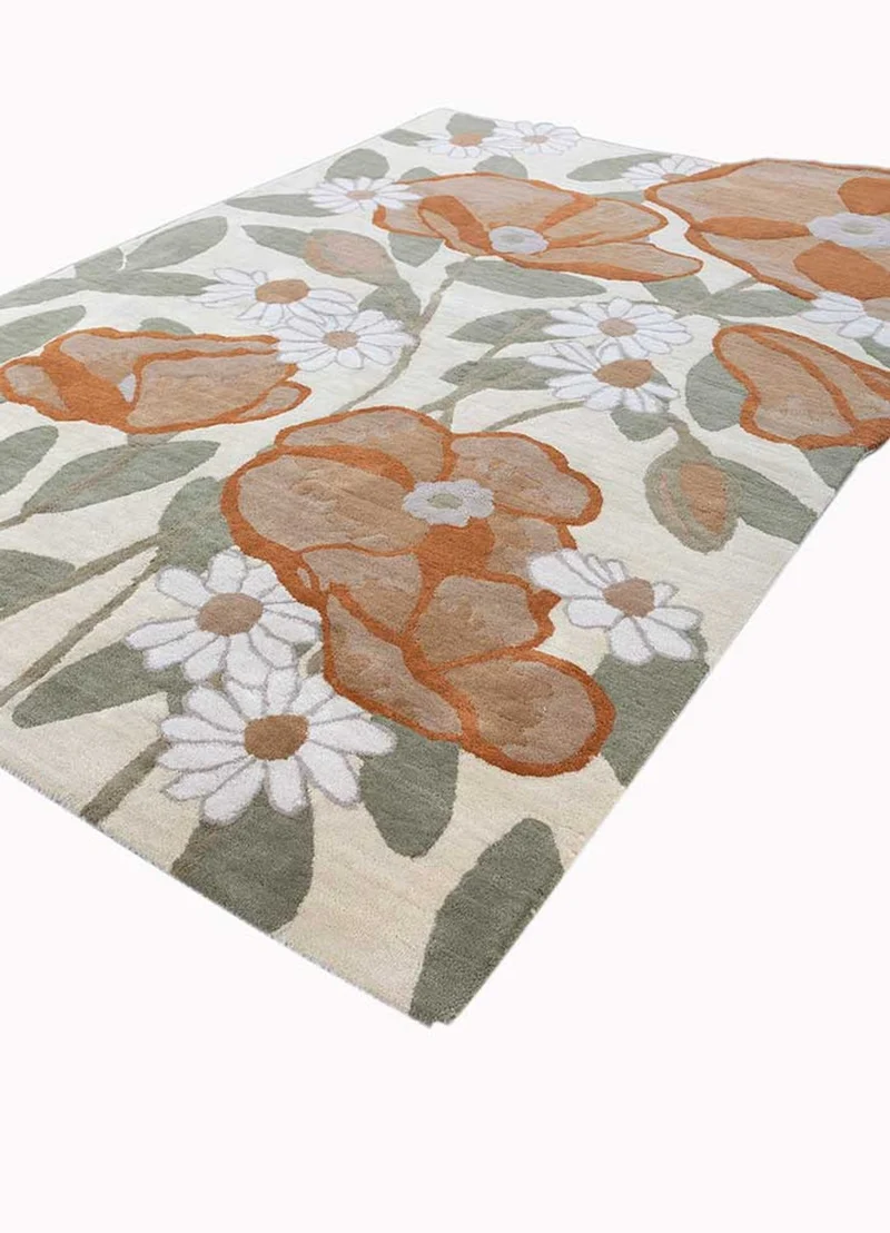 Wollteppich sonderform - 180 x 270 cm - mehrfarbig