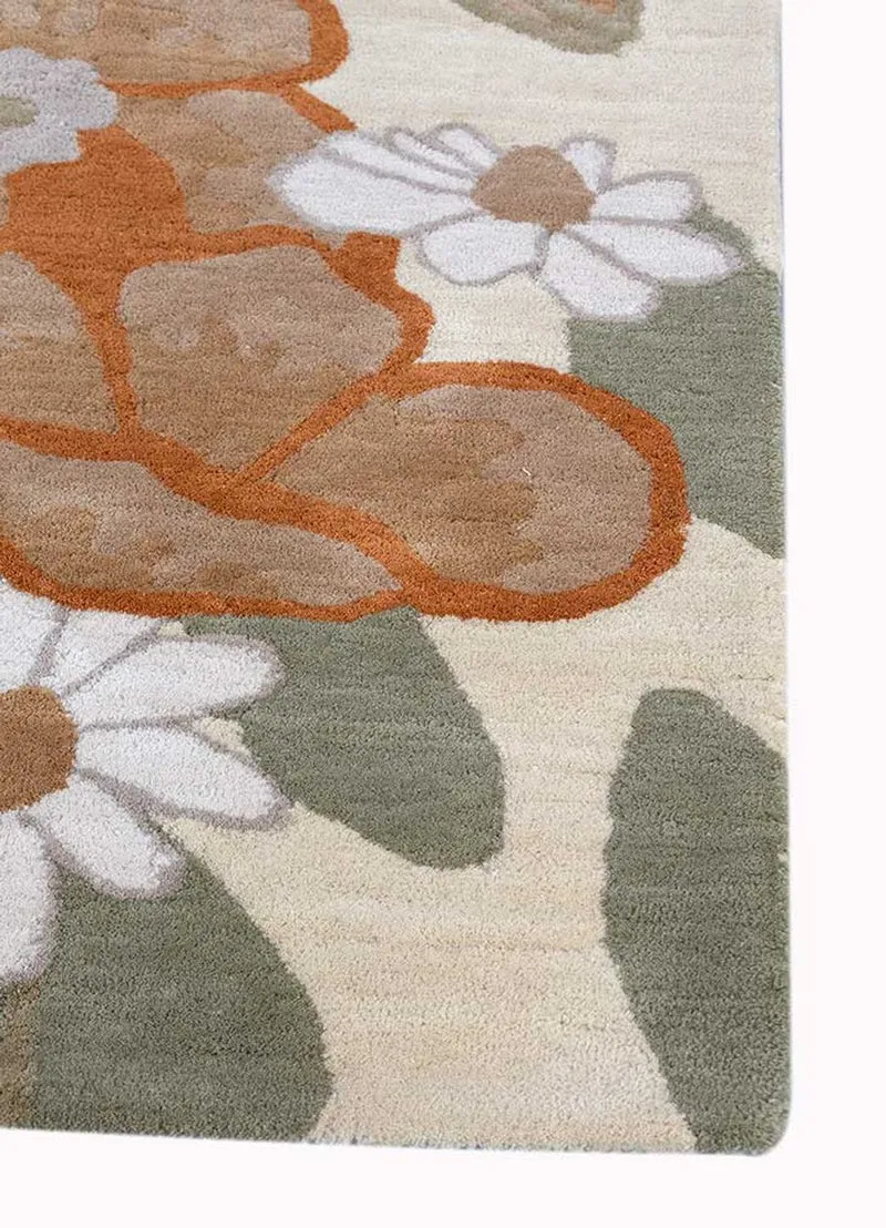 Wollteppich sonderform - 180 x 270 cm - mehrfarbig