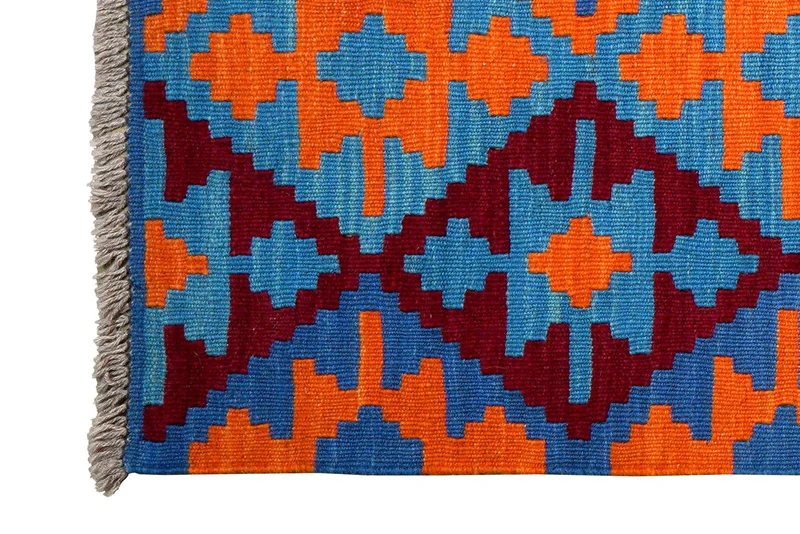 Kelim Gashgai · Handgewebt – Bunt, 185x124 cm