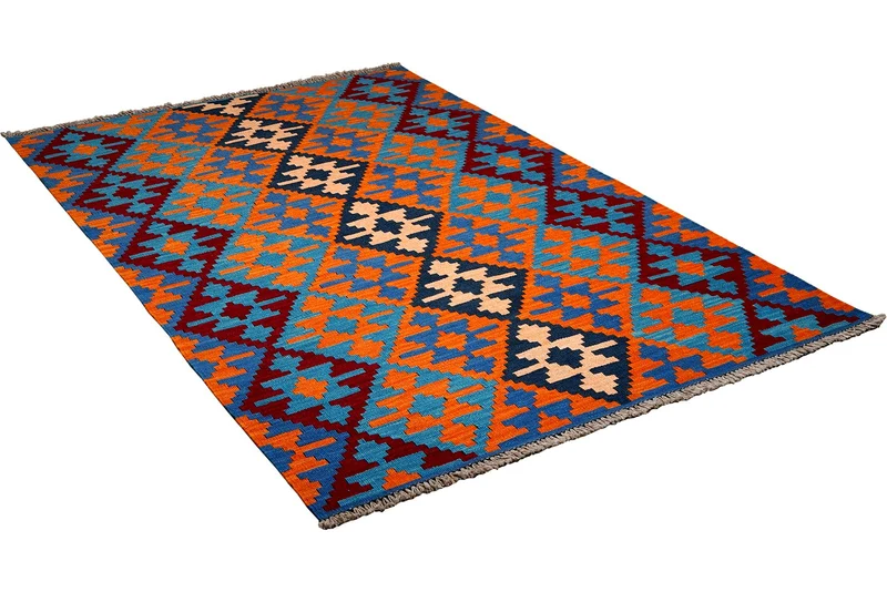 Kelim Gashgai · Handgewebt – Bunt, 185x124 cm