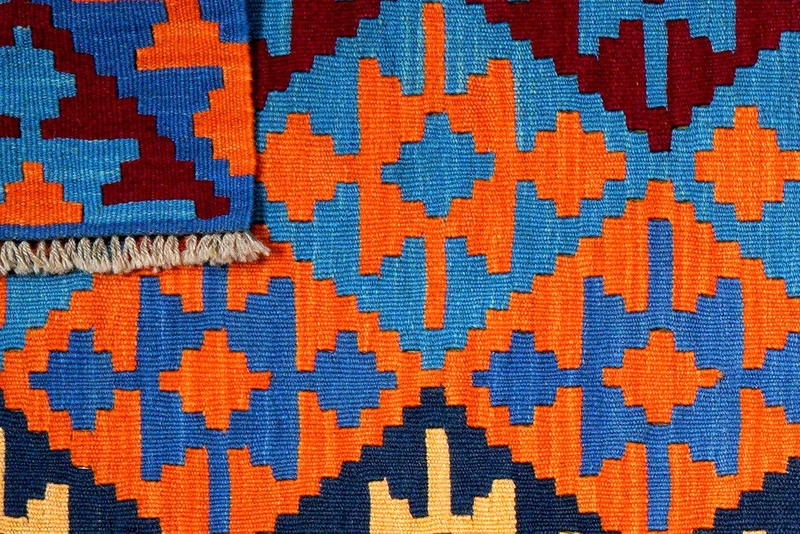 Kelim Gashgai · Handgewebt – Bunt, 185x124 cm