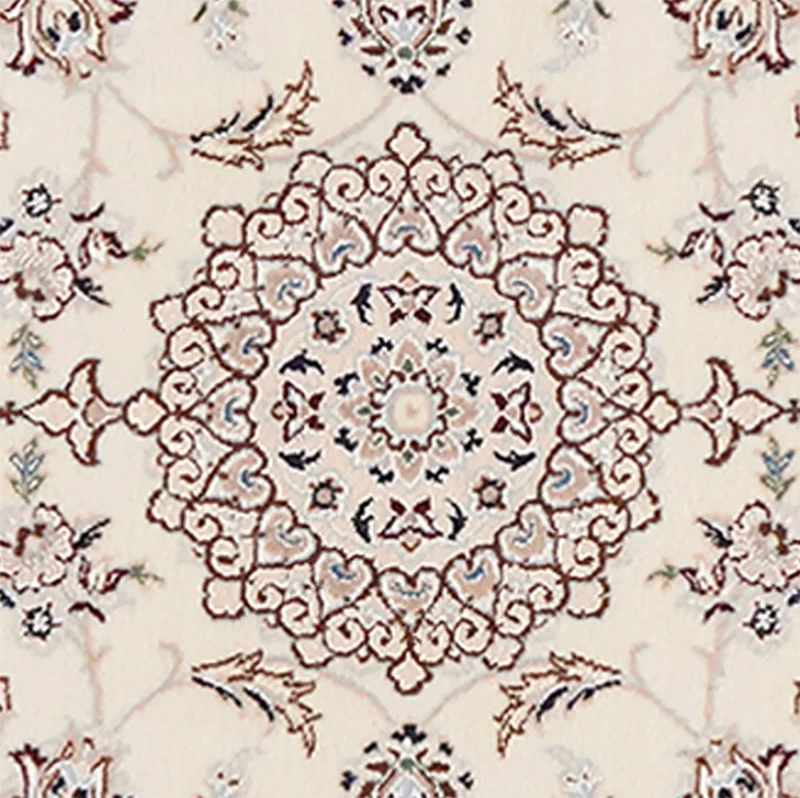 Nain 6La · Handgeknüpft – Beige, 113x77 cm