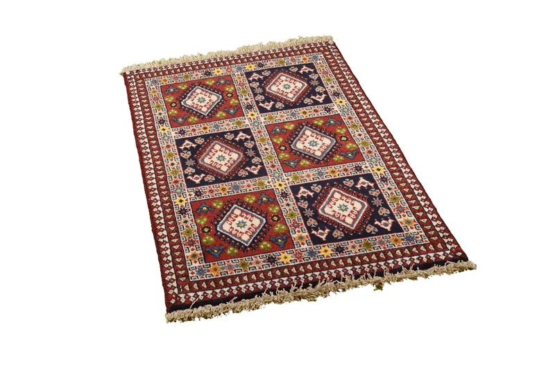 Yalameh · Handgeknüpft – Bunt, 93x60 cm
