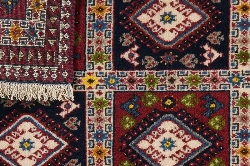 Yalameh · Handgeknüpft – Bunt, 93x60 cm