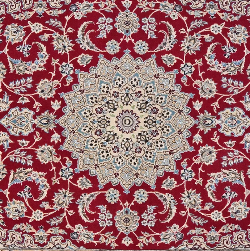 Nain 9La · Handgeknüpft – Rot, 235x164 cm