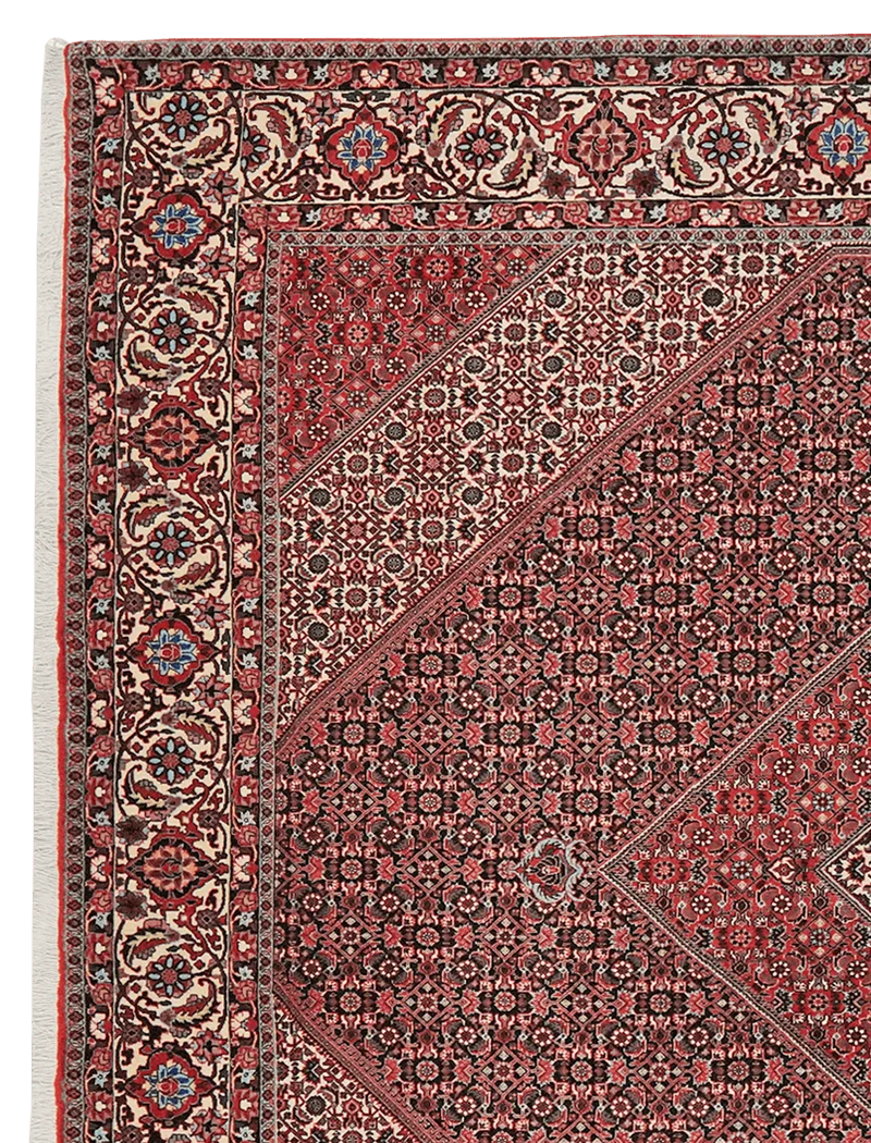 Bidjar · Handgeknüpft – Blau, 303x257 cm