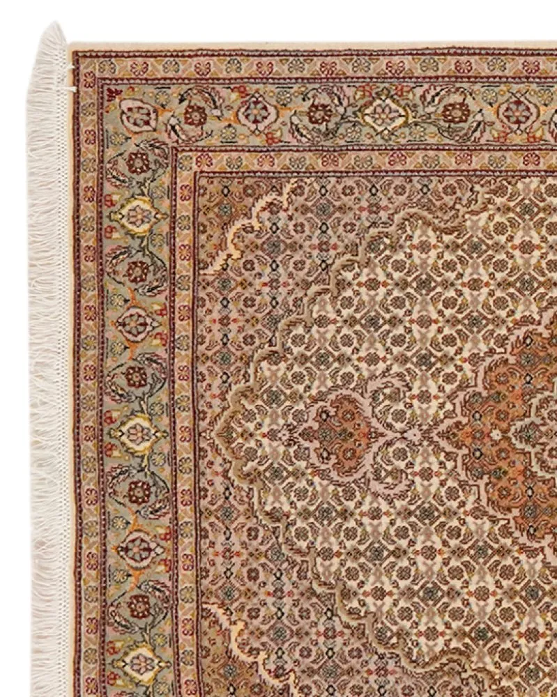Tabriz 50 Raj · Handgeknüpft – Braun, 202x82 cm