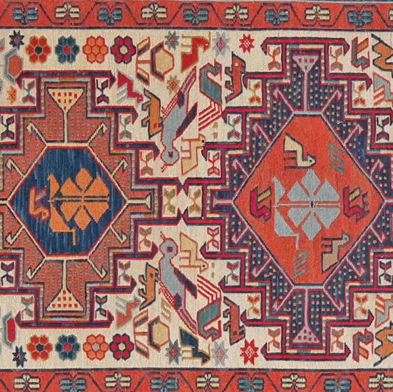 Sumak Shahsavan · Handgewebt – Beige, 95x79 cm